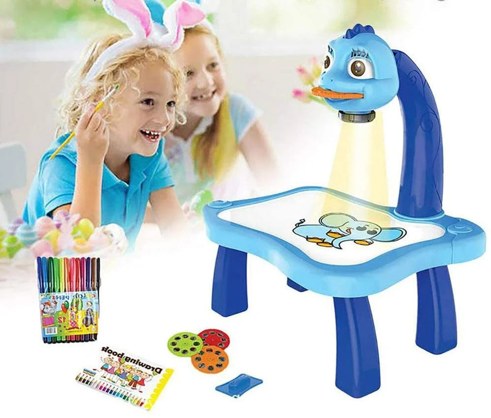 LED Projector Art Painting Table for Kids